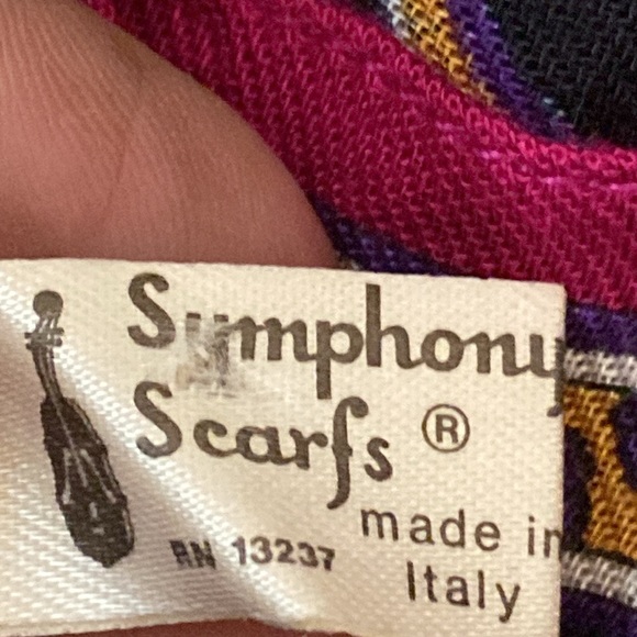 Symphony Scarfs Multi-Colored Paisley Print Rayon Scarf - Picture 5 of 6